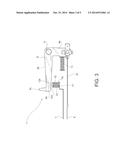 ELECTRICALLY-CONTROLLED ACTUATOR DEVICE, AND WASHING AGENTS DISPENSING     DEVICE COMPRISING SUCH AN ACTUATOR DEVICE diagram and image