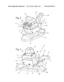 SKI BINDING DEVICE FOR FASTENING A MOUNTAINEERING BOOT ON A DOWNHILL SKI     OR THE LIKE diagram and image