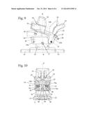 SKI BINDING DEVICE FOR FASTENING A MOUNTAINEERING BOOT ON A DOWNHILL SKI     OR THE LIKE diagram and image