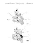 EXTENSIBLE FRONTAL ROOF FOR A MOTORCYCLE diagram and image