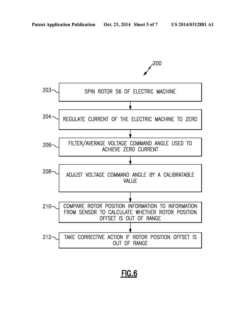 SYSTEM AND METHOD FOR DETERMINING ROTOR POSITION OFFSET OF AN ELECTRIC     MACHINE - diagram, schematic, and image 06