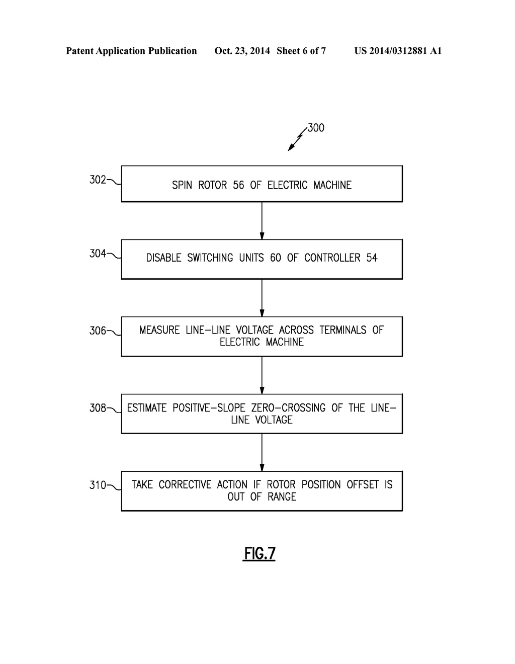 SYSTEM AND METHOD FOR DETERMINING ROTOR POSITION OFFSET OF AN ELECTRIC     MACHINE - diagram, schematic, and image 07