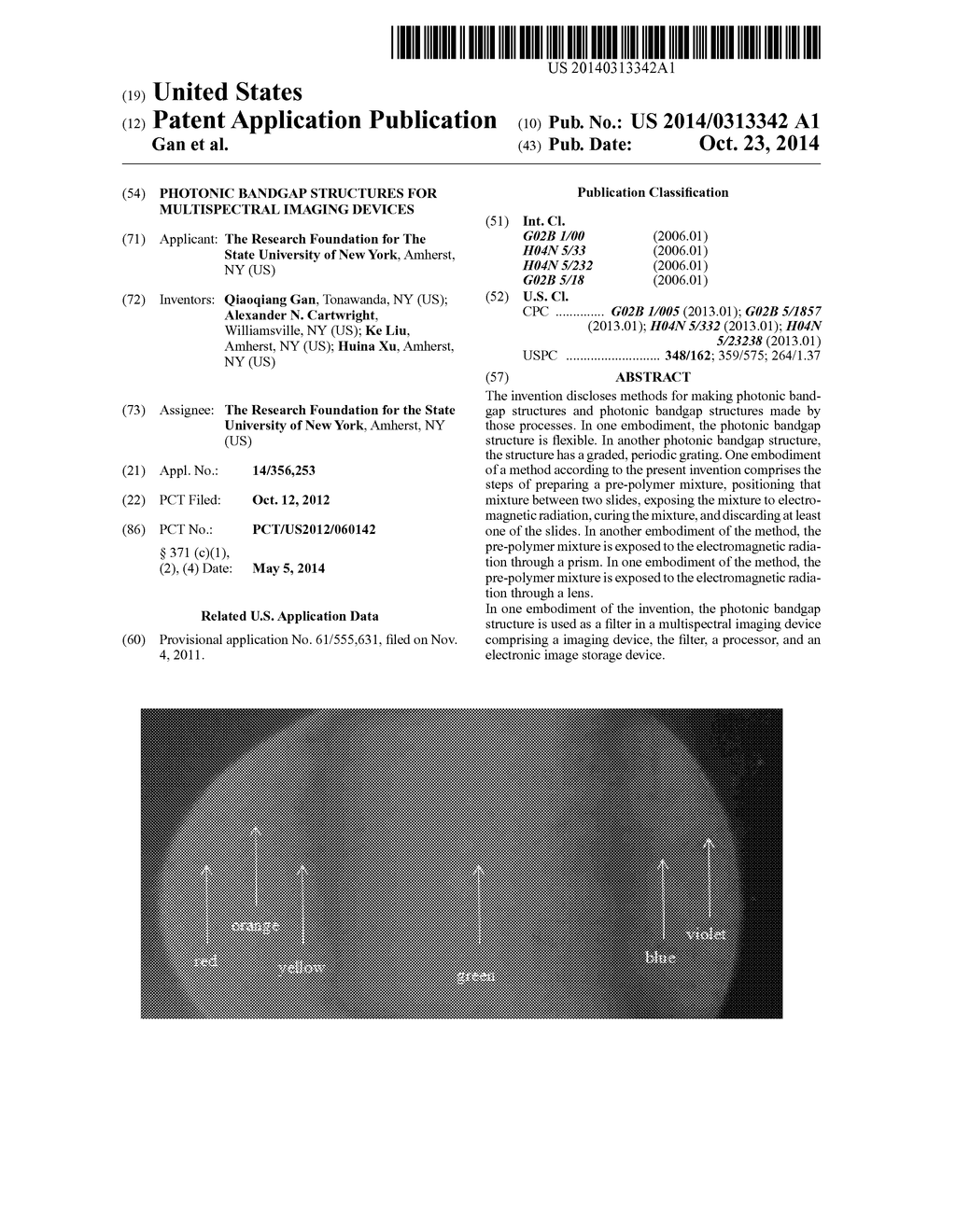 Photonic Bandgap Structures for Multispectral Imaging Devices - diagram, schematic, and image 01