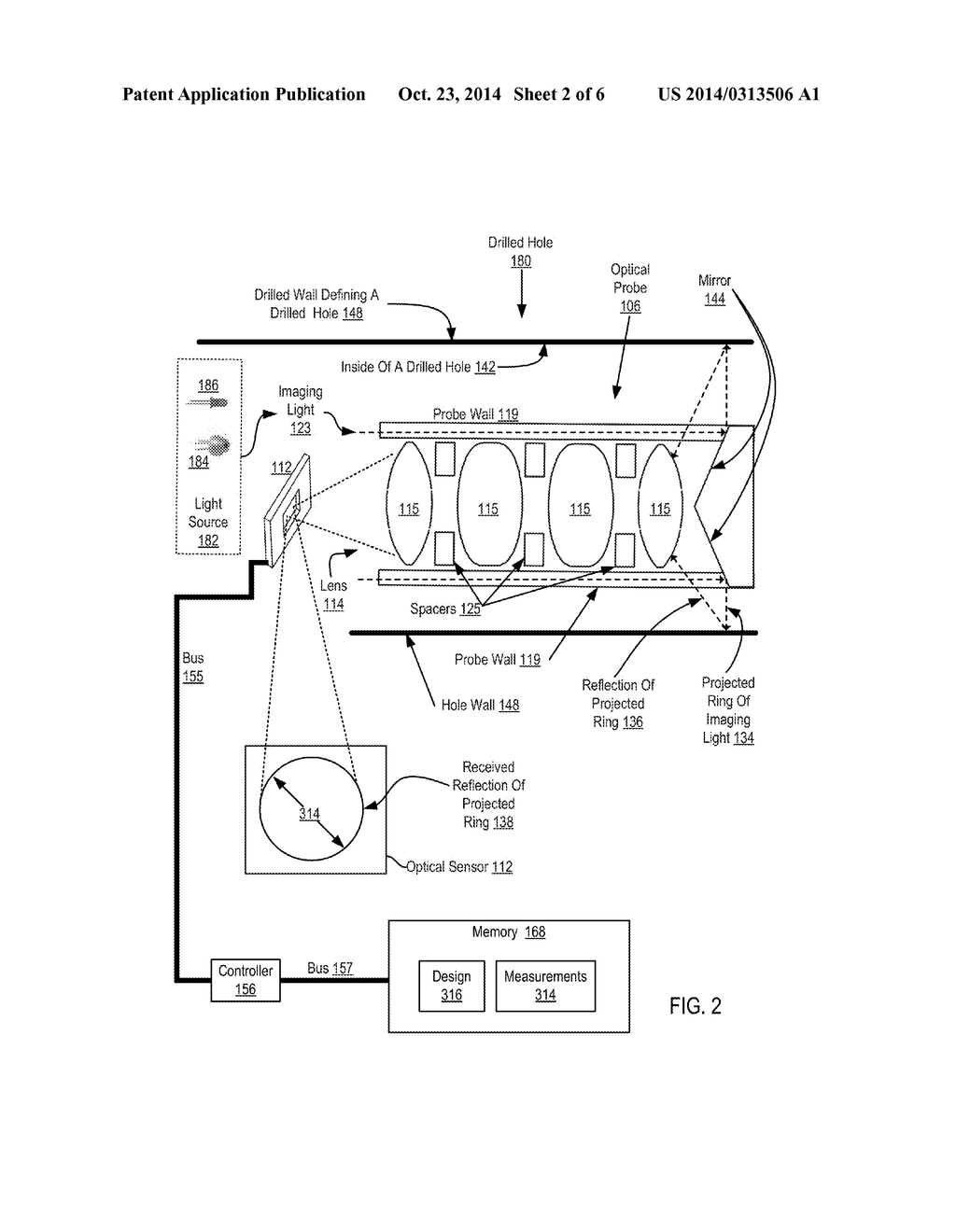 OPTICAL MEASUREMENT OF DRILLED HOLES - diagram, schematic, and image 03