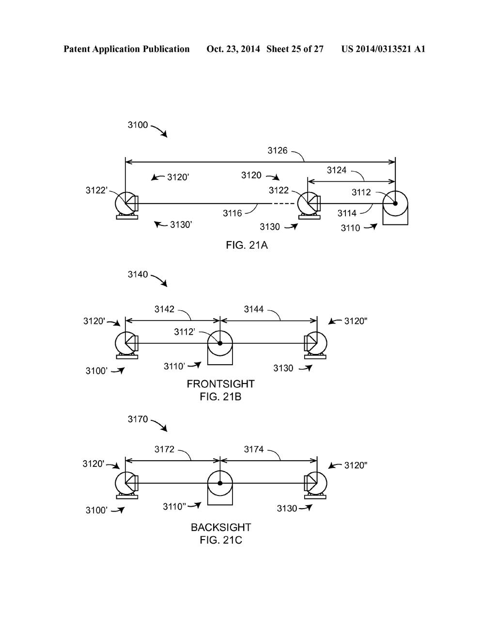 METHOD FOR CORRECTING A SPHERICALLY MOUNTED RETROREFLECTOR WHEN RESETTING     A DISTANCE METER - diagram, schematic, and image 26