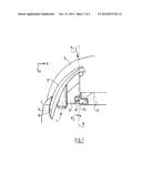 ASSEMBLY OF A HEADLIGHT AND A DEVICE FOR MOUNTING SAME, WHICH REDUCES THE     AMOUNT OF REPAIRS TO THE ADJACENT FENDER UPON AN IMPACT, AND RELATED     VEHICLE diagram and image