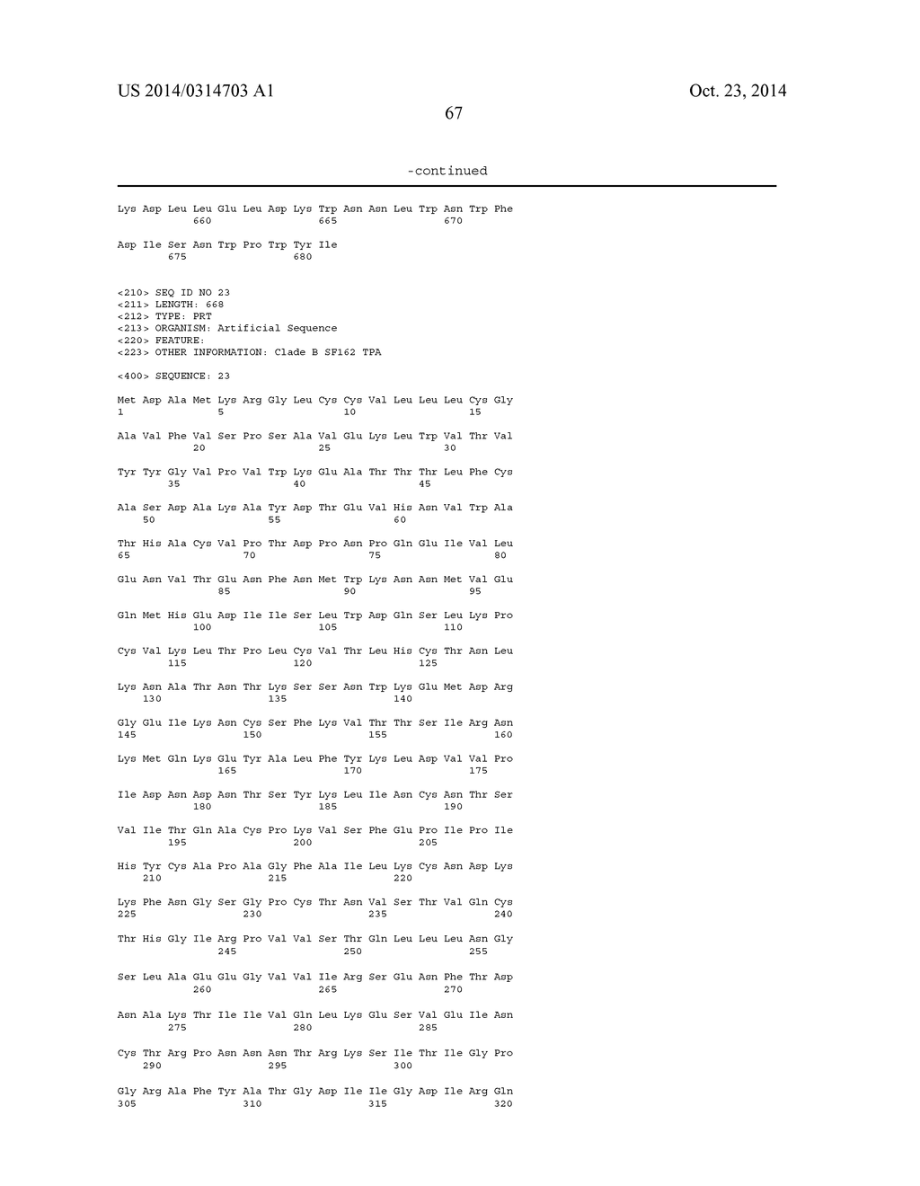 IMMUNOGENIC COMPLEXES OF POLYANIONIC CARBOMERS AND ENV POLYPEPTIDES AND     METHODS OF MANUFACTURE AND USE THEREOF - diagram, schematic, and image 128