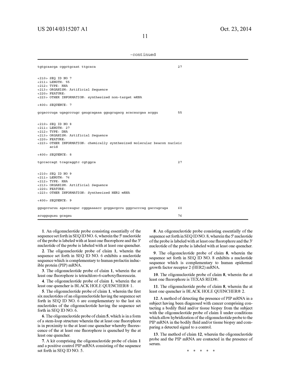 MOLECULAR BEACON BASED ASSAY FOR THE DETECTION OF BIOMARKERS FOR BREAST     CANCER METASTASIS - diagram, schematic, and image 21