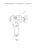 Toy Assembly with Blower and Color Changing Features diagram and image