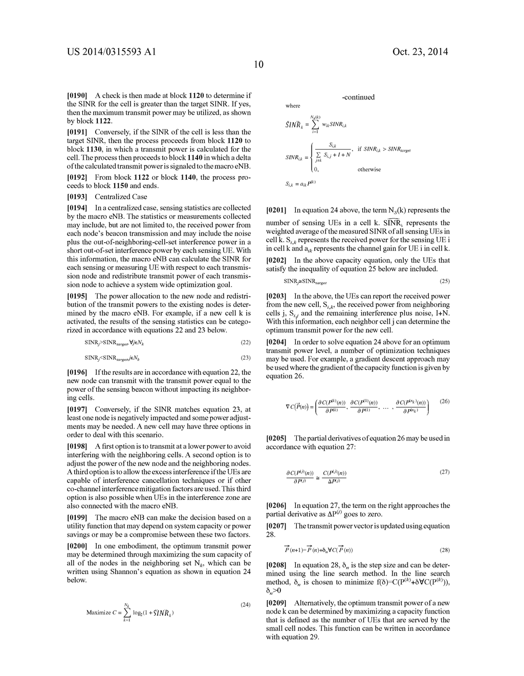 METHOD AND SYSTEM FOR SELF-ORGANIZING NETWORKS USING COOPERATIVE SENSING - diagram, schematic, and image 25