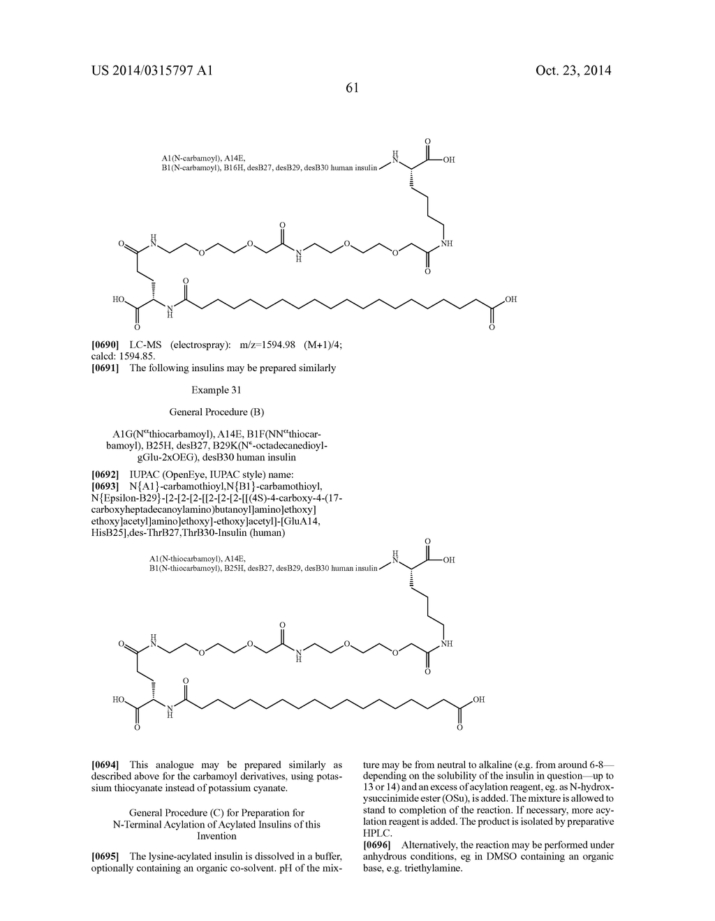 Novel N-Terminally Modified Insulin Derivatives - diagram, schematic, and image 84