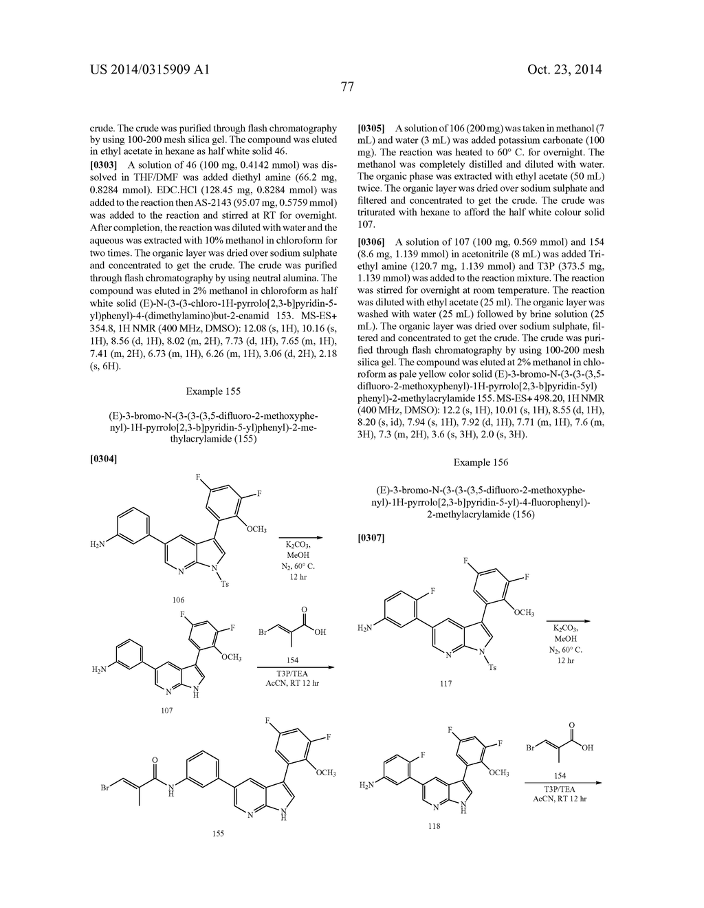 3,5-(Un)substituted-1H-pyrrolo[2,3-b]pyridine, 1H-pyrazolo[3,4-b]pyridine     and 5H- pyrrolo[2,3-b]pyrazine dual ITK and JAK3 Kinase Inhibitors - diagram, schematic, and image 78