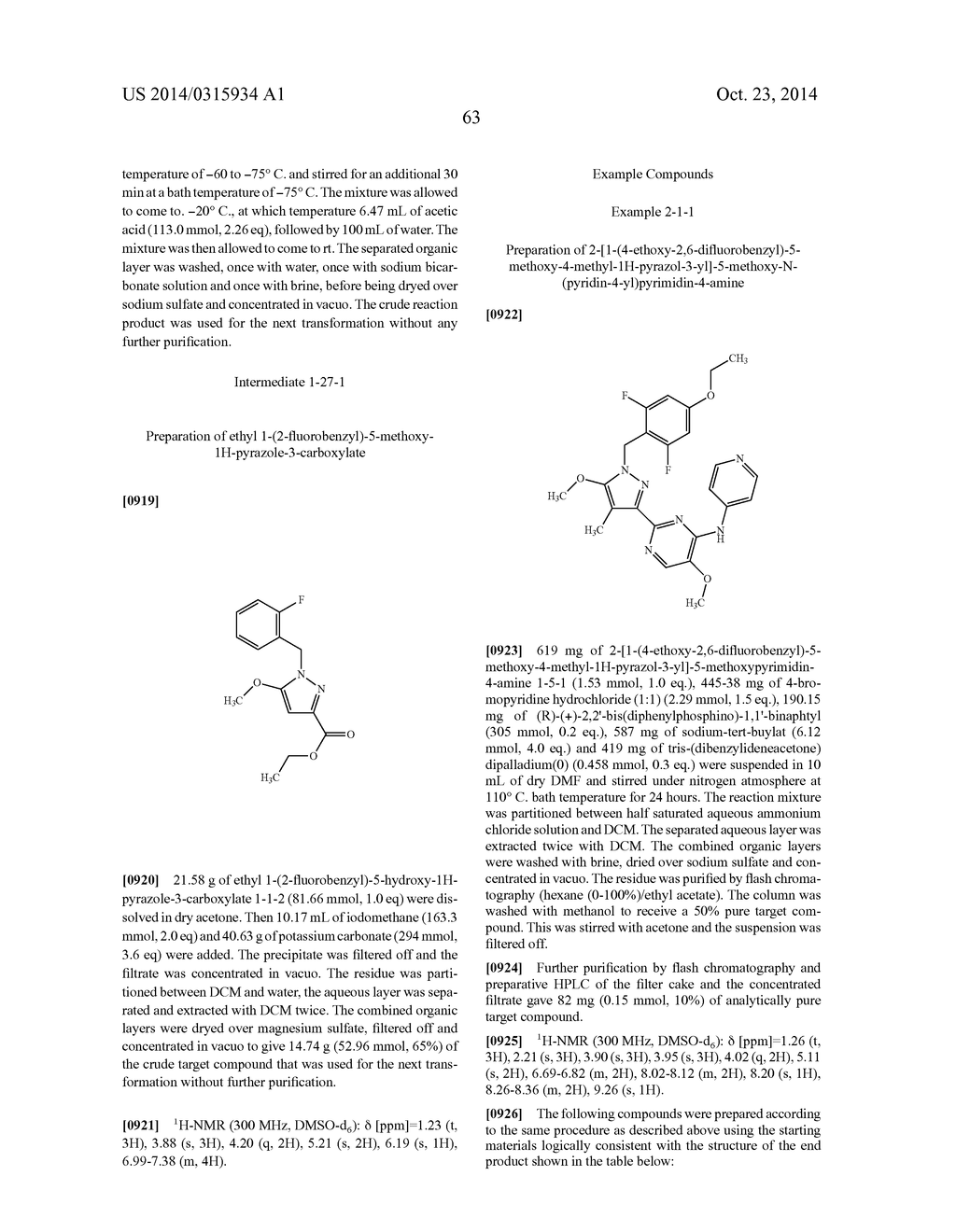 SUBSTITUTED BENZYLPYRAZOLES - diagram, schematic, and image 64