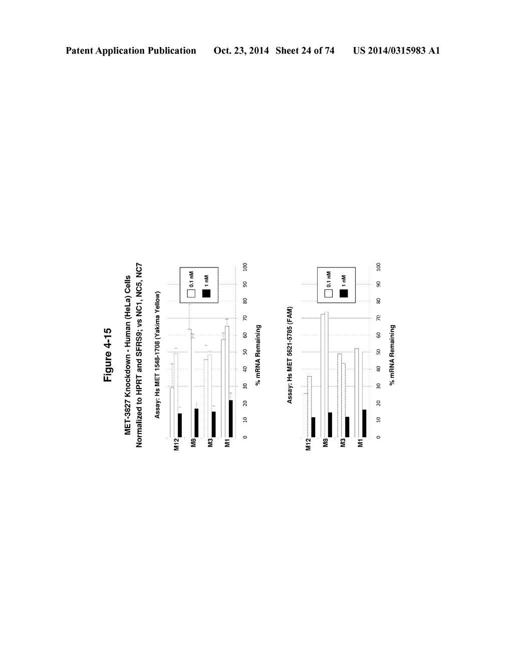 METHODS AND COMPOSITIONS FOR THE SPECIFIC INHIBITION OF MET BY DOUBLE     STRANDED RNA - diagram, schematic, and image 25