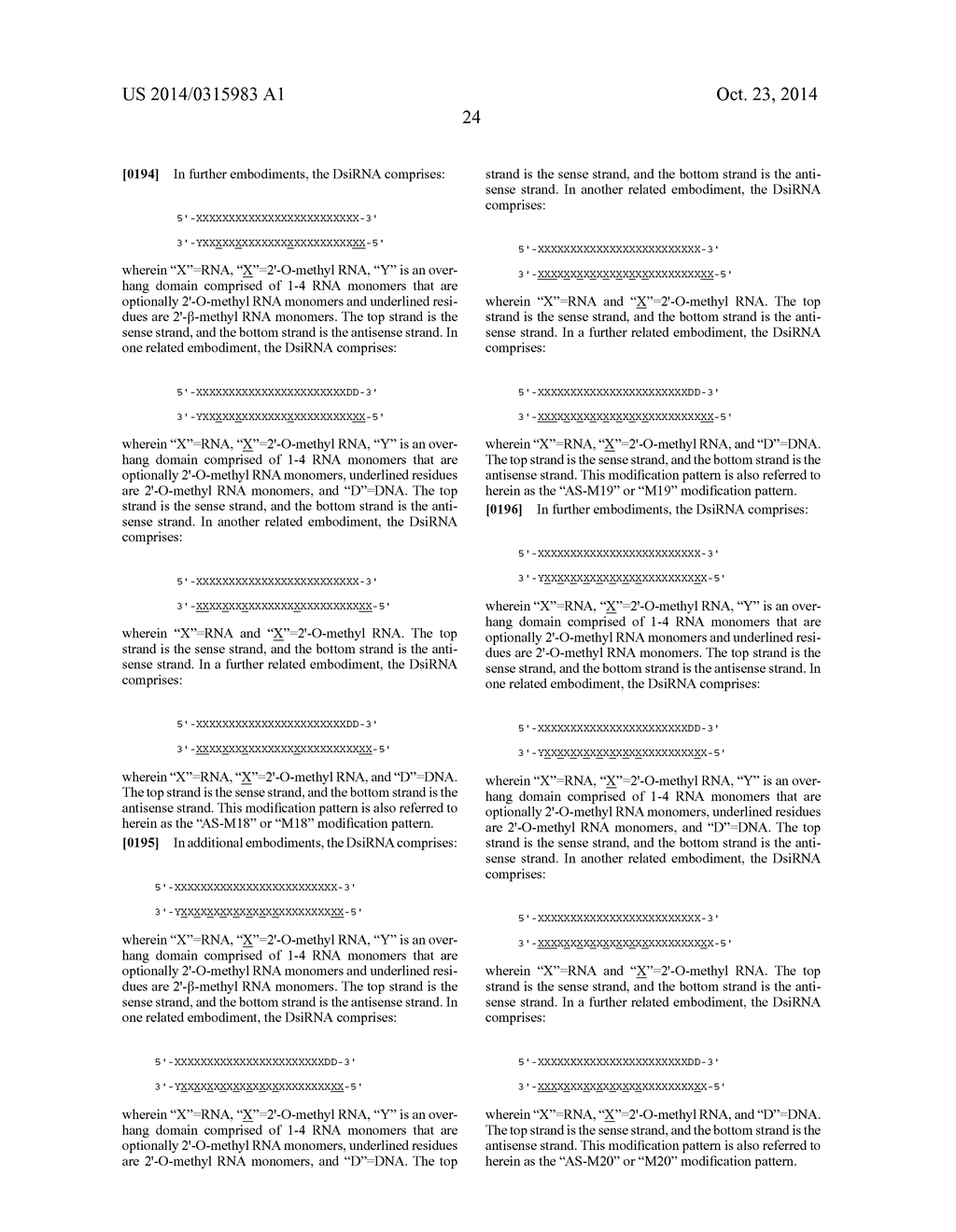 METHODS AND COMPOSITIONS FOR THE SPECIFIC INHIBITION OF MET BY DOUBLE     STRANDED RNA - diagram, schematic, and image 99