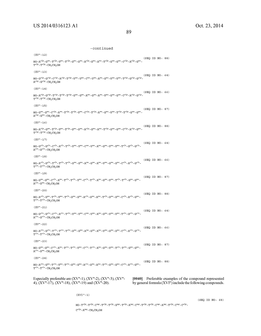 ENA NUCLEIC ACID PHARMACEUTICALS CAPABLE OF MODIFYING SPLICING OF mRNA     PRECURSORS - diagram, schematic, and image 112