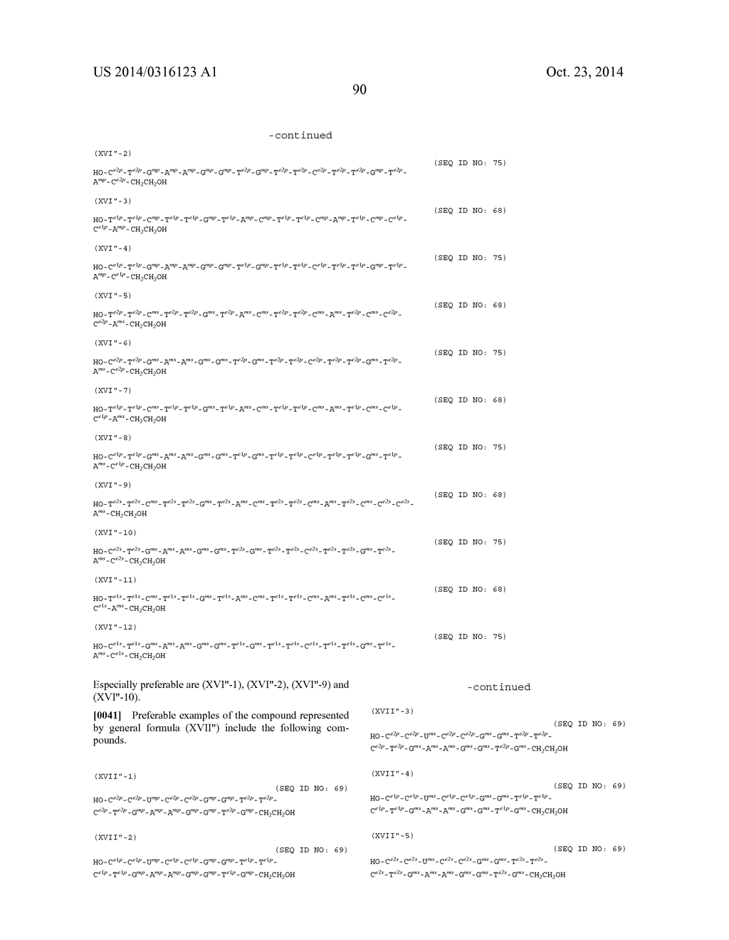 ENA NUCLEIC ACID PHARMACEUTICALS CAPABLE OF MODIFYING SPLICING OF mRNA     PRECURSORS - diagram, schematic, and image 113