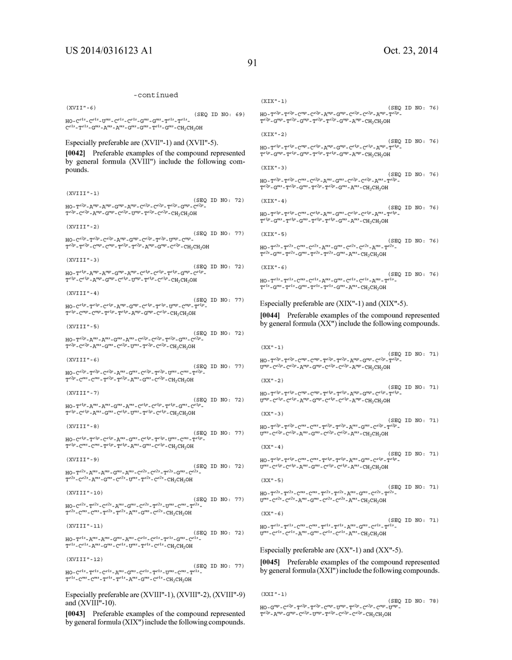 ENA NUCLEIC ACID PHARMACEUTICALS CAPABLE OF MODIFYING SPLICING OF mRNA     PRECURSORS - diagram, schematic, and image 114