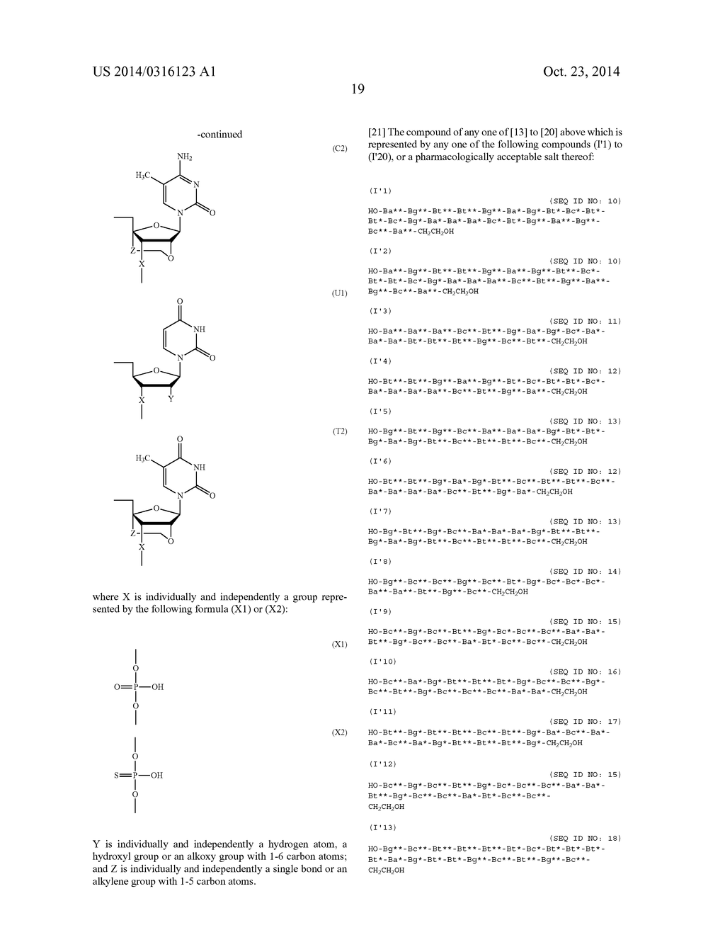 ENA NUCLEIC ACID PHARMACEUTICALS CAPABLE OF MODIFYING SPLICING OF mRNA     PRECURSORS - diagram, schematic, and image 42