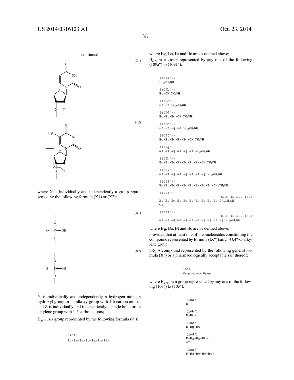 ENA NUCLEIC ACID PHARMACEUTICALS CAPABLE OF MODIFYING SPLICING OF mRNA     PRECURSORS - diagram, schematic, and image 61