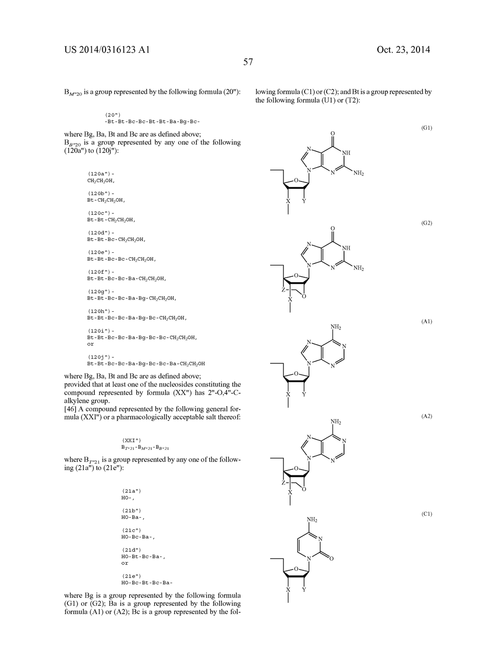 ENA NUCLEIC ACID PHARMACEUTICALS CAPABLE OF MODIFYING SPLICING OF mRNA     PRECURSORS - diagram, schematic, and image 80