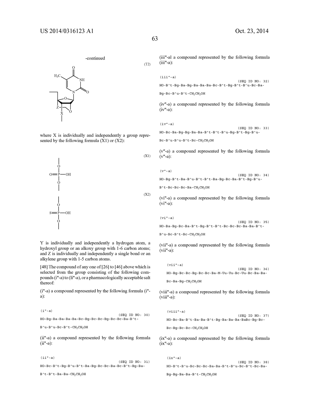 ENA NUCLEIC ACID PHARMACEUTICALS CAPABLE OF MODIFYING SPLICING OF mRNA     PRECURSORS - diagram, schematic, and image 86