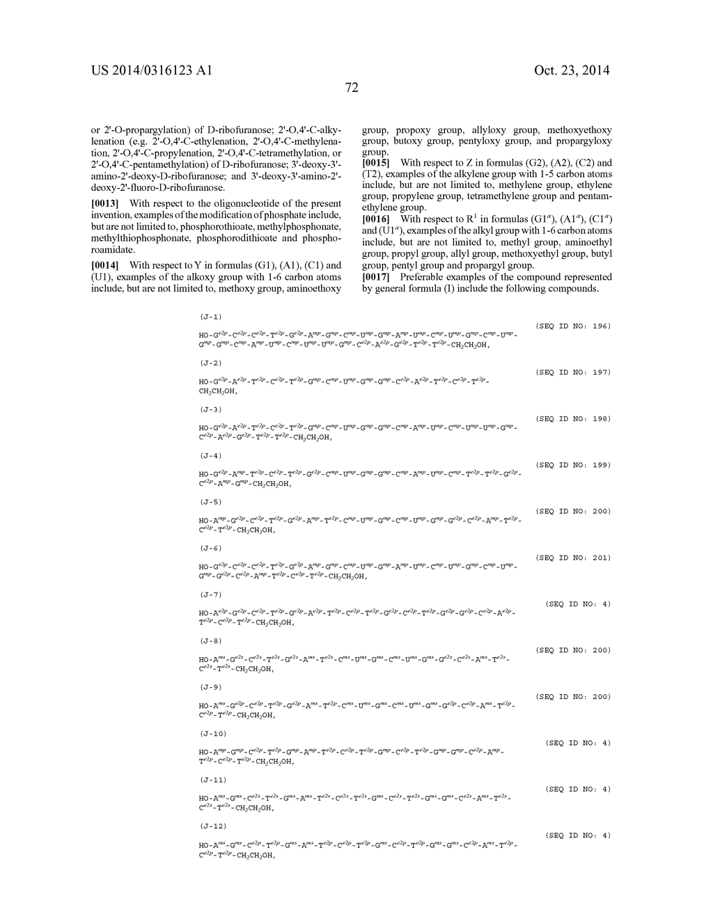 ENA NUCLEIC ACID PHARMACEUTICALS CAPABLE OF MODIFYING SPLICING OF mRNA     PRECURSORS - diagram, schematic, and image 95