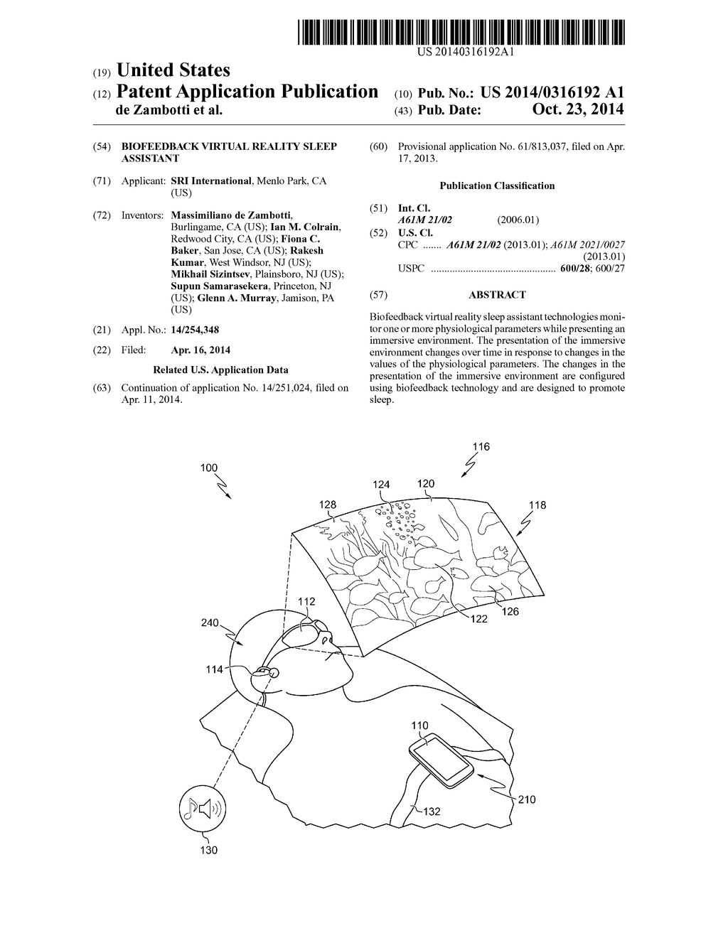 Biofeedback Virtual Reality Sleep Assistant - diagram, schematic, and image 01