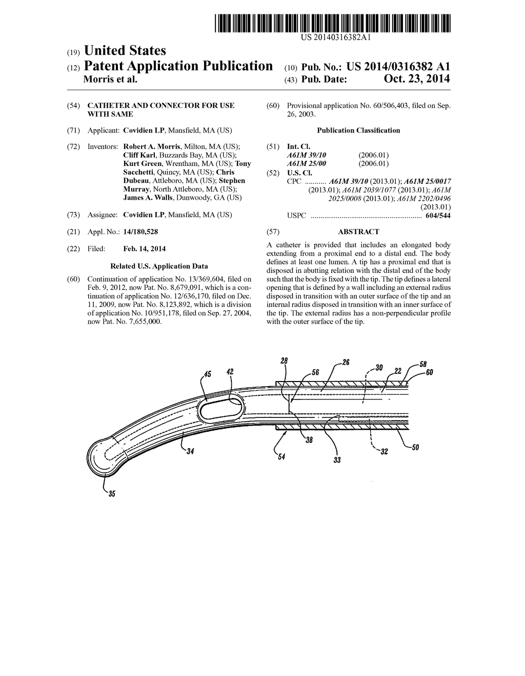 CATHETER AND CONNECTOR FOR USE WITH SAME - diagram, schematic, and image 01