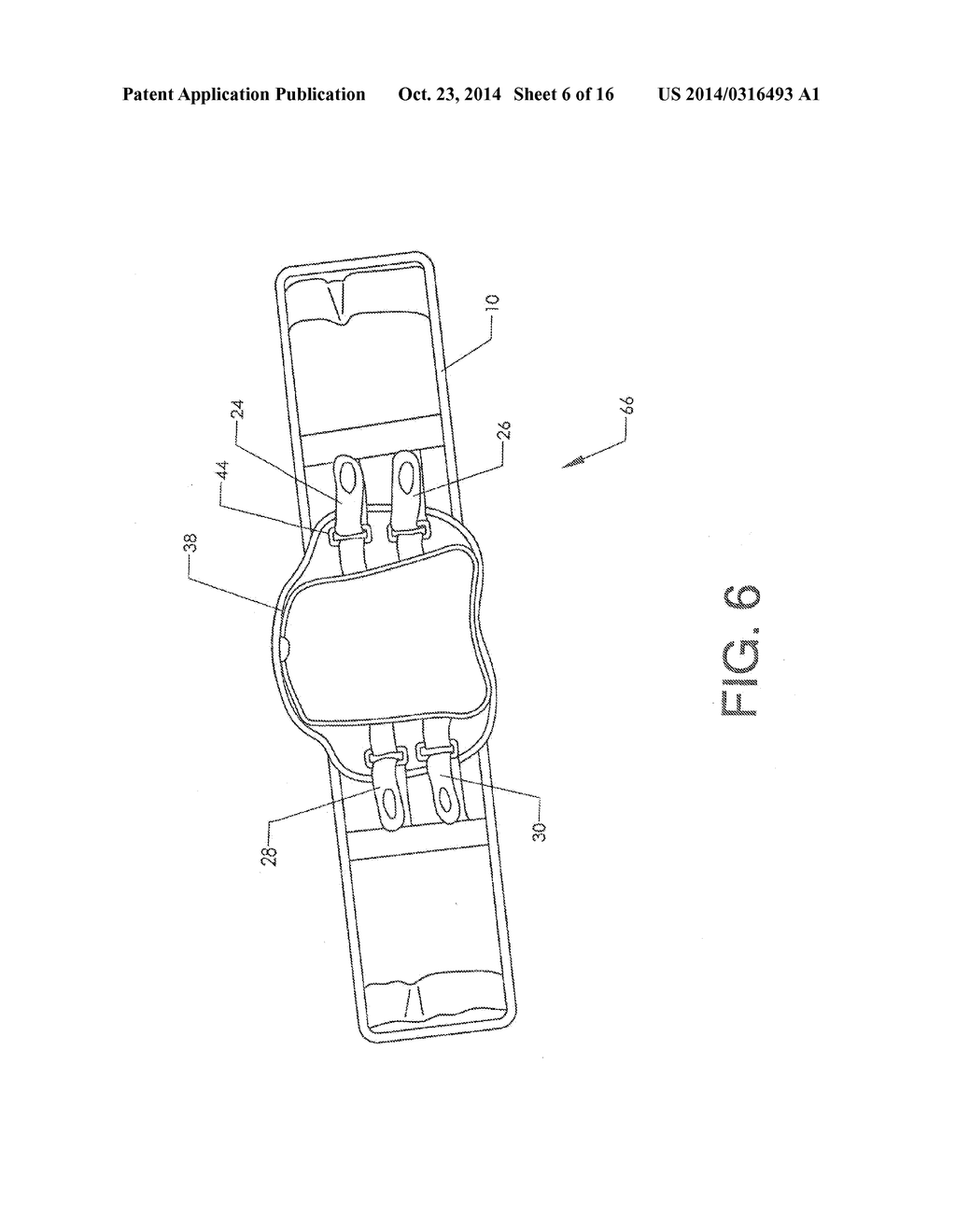 Lumbar Cryotherapy Belt with Access Window - diagram, schematic, and image 07