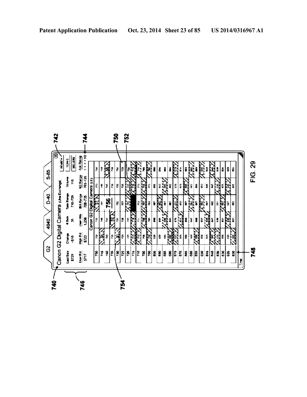 Method of buying or selling items and a user interface to facilitate the     same - diagram, schematic, and image 24