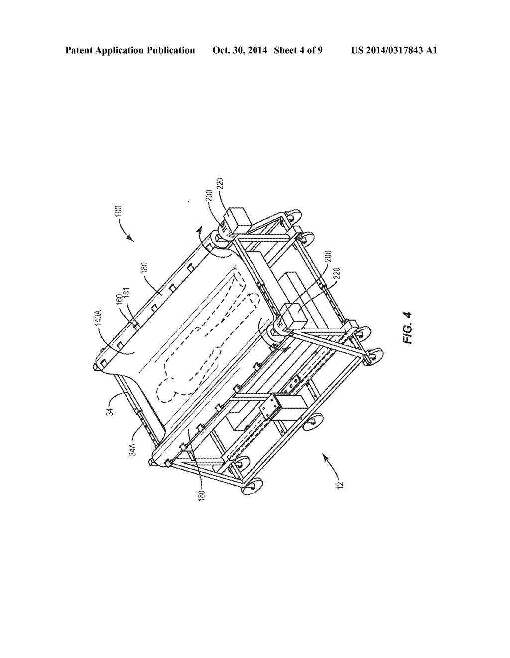 PATIENT LIFTING DEVICE USING TAKE-UP ROLLERS - diagram, schematic, and image 05