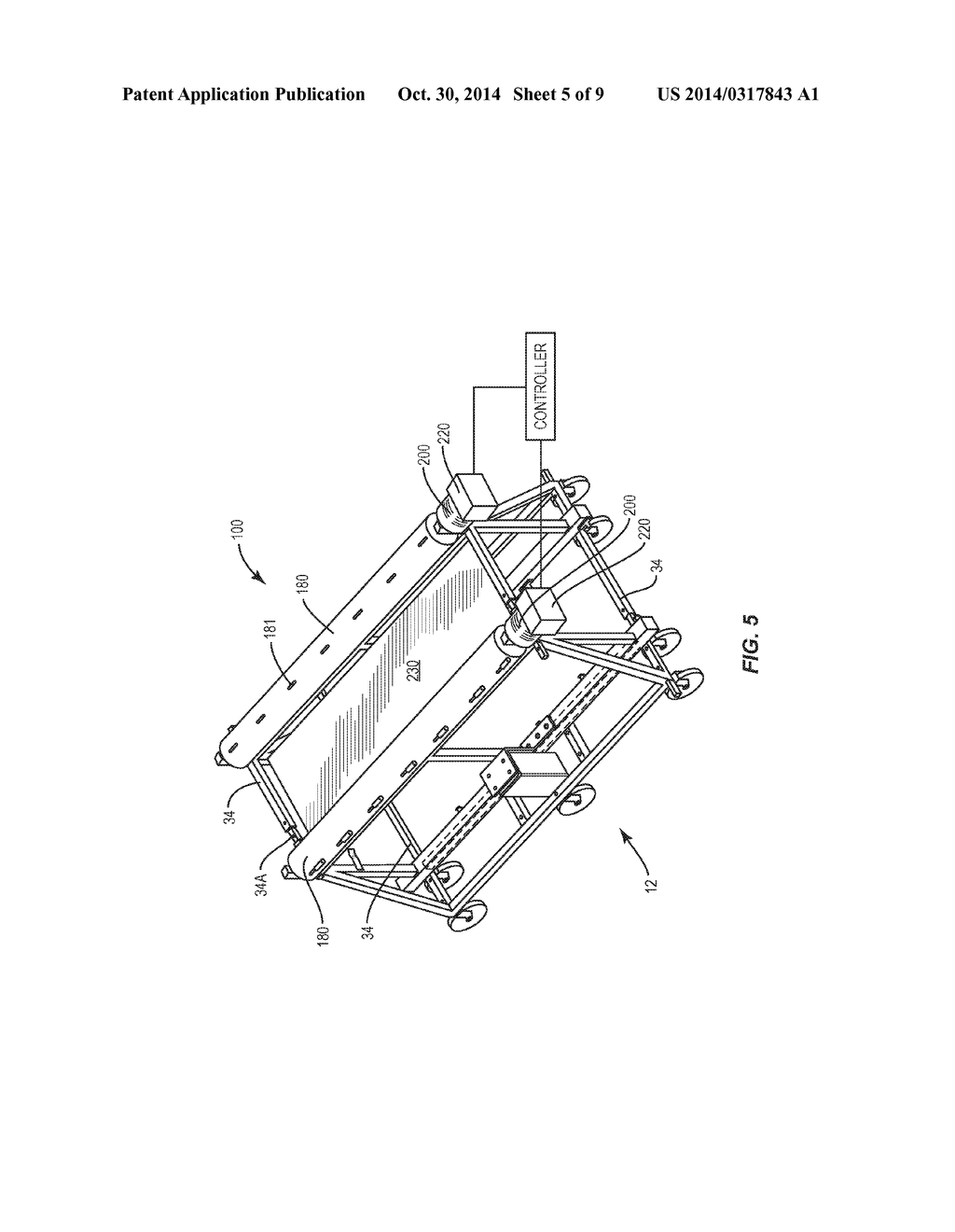 PATIENT LIFTING DEVICE USING TAKE-UP ROLLERS - diagram, schematic, and image 06