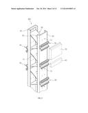 PREFABRICATED WALL FRAME FOR CONSTRUCTION AND CEILING FRAME USING SAME diagram and image