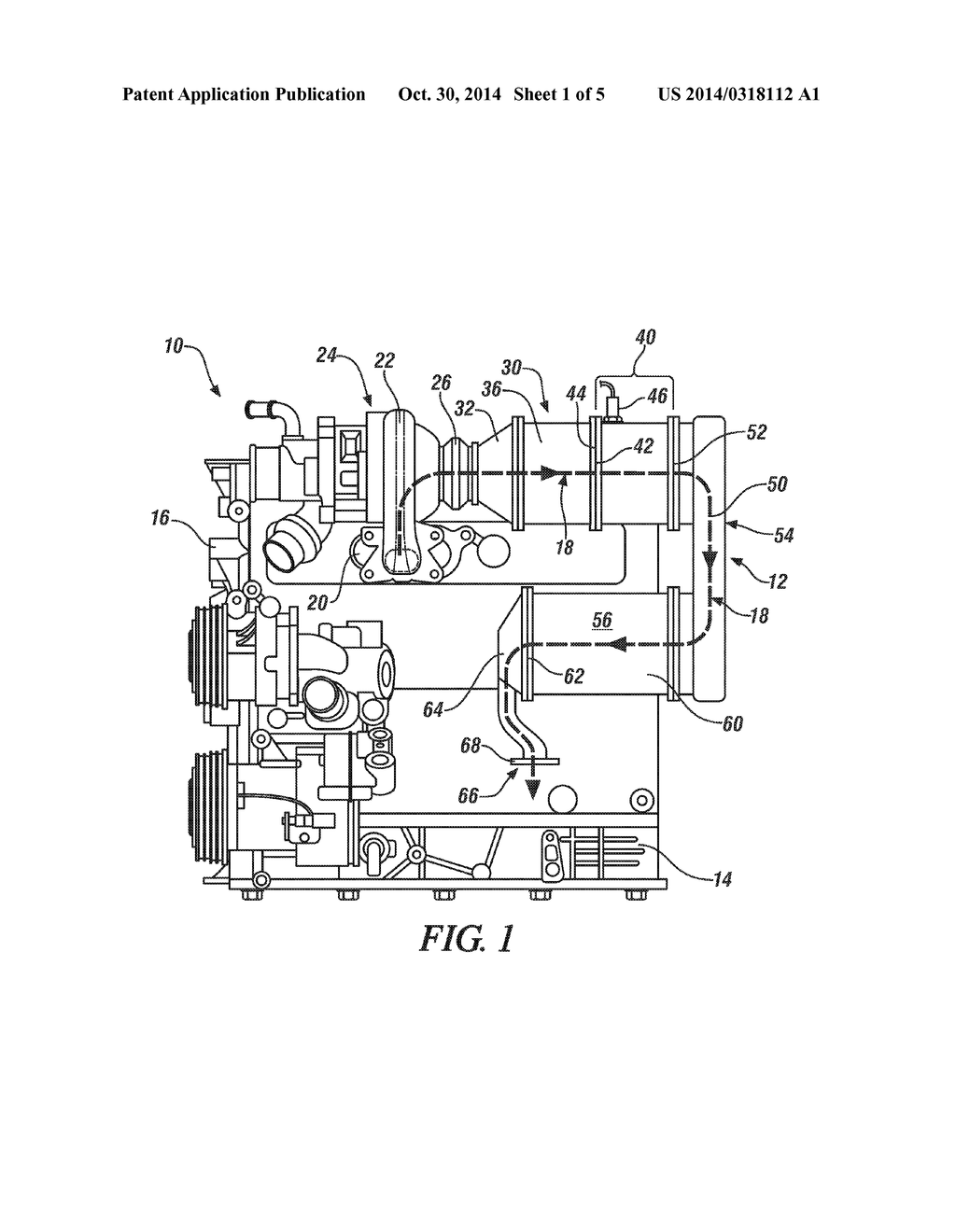 INTERNAL COMBUSTION ENGINE AND EXHAUST AFTERTREATMENT SYSTEM - diagram, schematic, and image 02