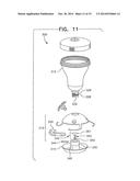 TOP-FILL HUMMINGBIRD FEEDER WITH FLOAT VALVE BASE CLOSURE MECHANISM diagram and image