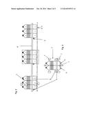 DEVICE FOR FORMING MULTI-ROW PACKING UNITS diagram and image