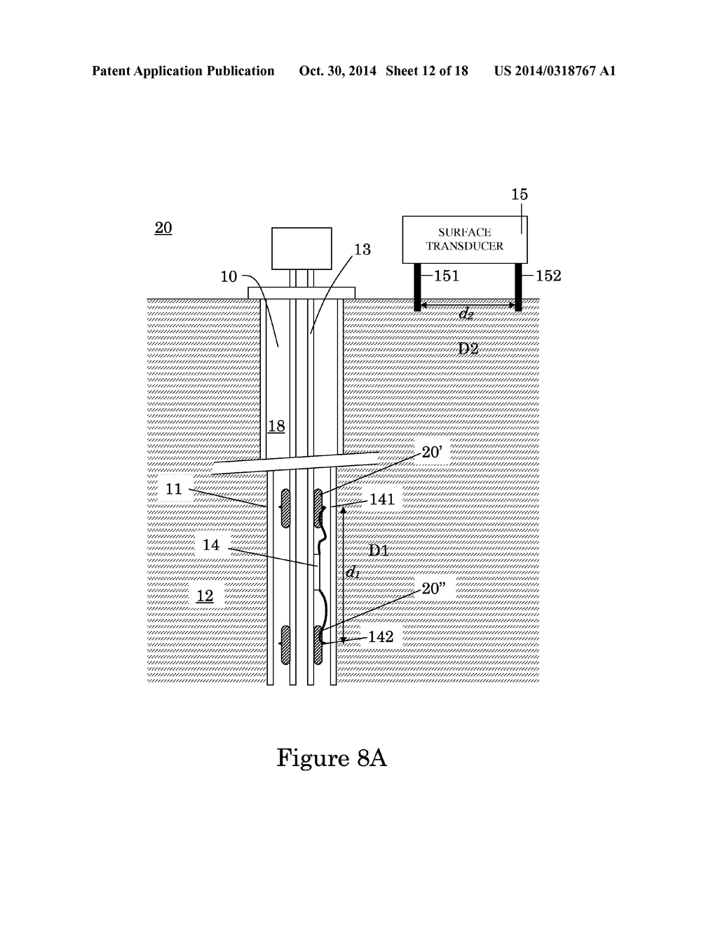 Method and Apparatus for Transmitting or Receiving Information Between A     Downhole Equipment and Surface - diagram, schematic, and image 13