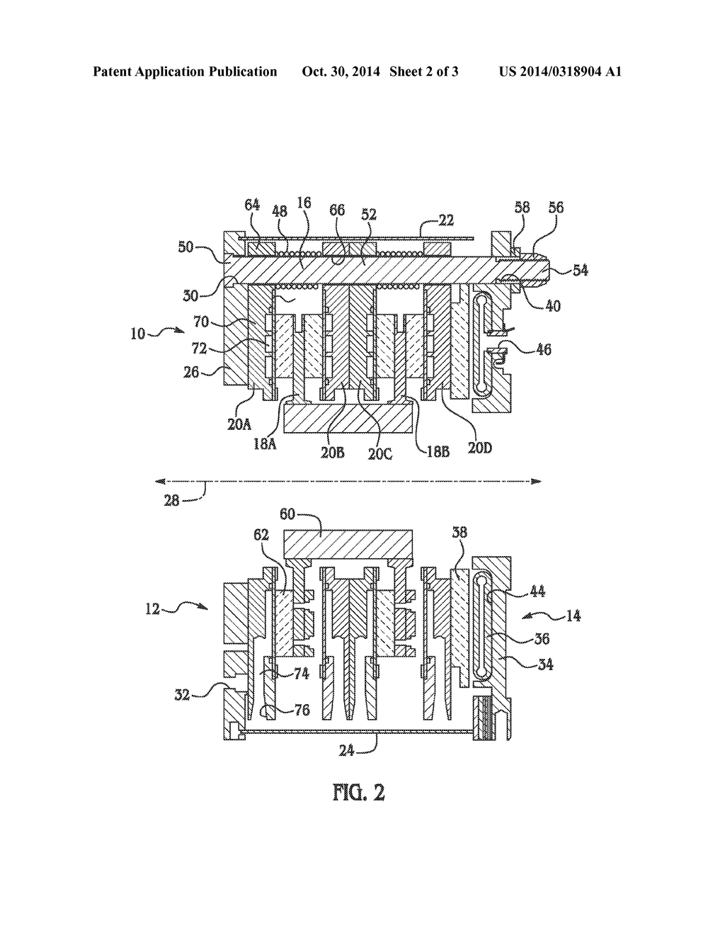 Liquid Cooled Brake With Support Columns - diagram, schematic, and image 03