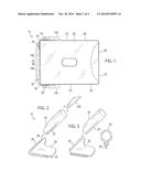 DEVICE FOR STORING ITEMS IN A WALLET AND OTHER CARRYING CASES diagram and image