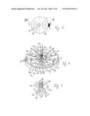 Shower head with blockable control disc rotary movement diagram and image