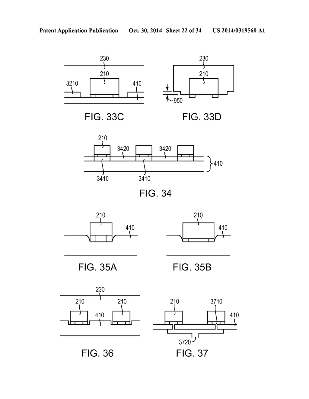 LIGHT-EMITTING DIES INCORPORATING WAVELENGTH-CONVERSION MATERIALS AND     RELATED METHODS - diagram, schematic, and image 23