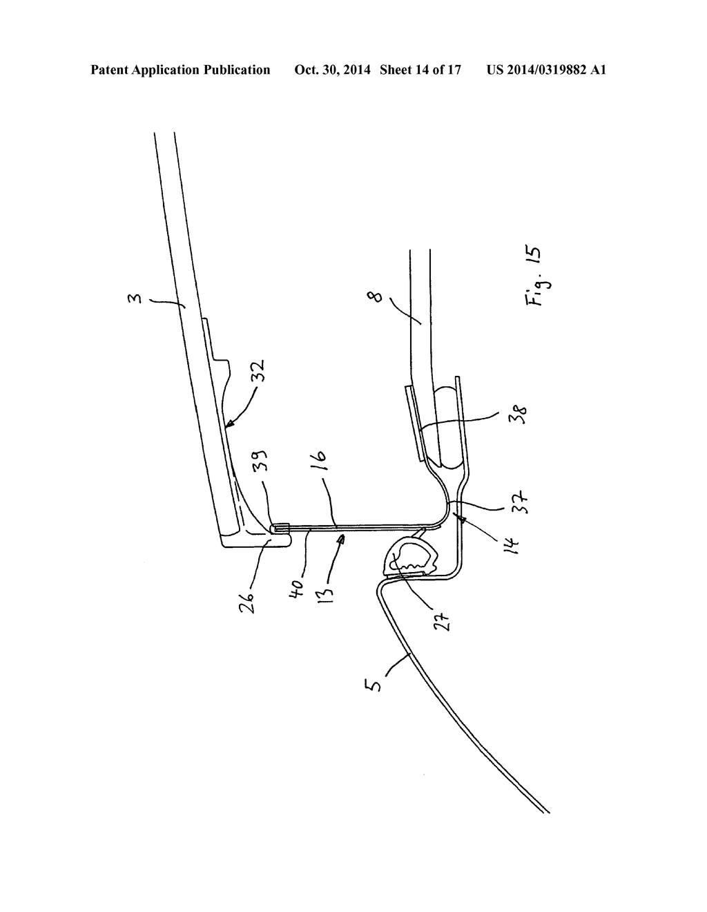 Side Panel of a Vehicle Roof that can be Opened - diagram, schematic, and image 15