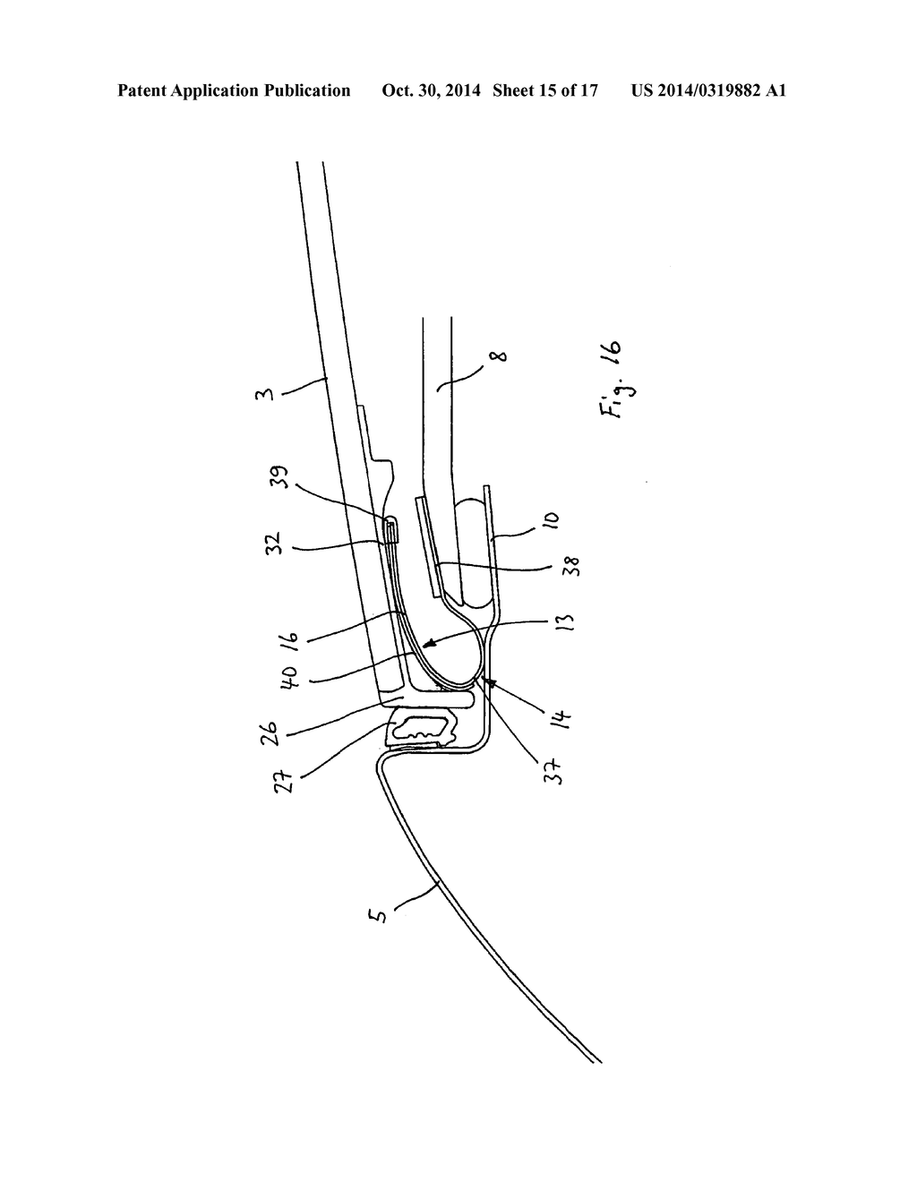 Side Panel of a Vehicle Roof that can be Opened - diagram, schematic, and image 16