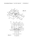 INTEGRATED CIRCUIT PACKAGE HAVING A SPLIT LEAD FRAME AND A MAGNET diagram and image