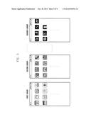 ELECTRONIC DEVICE AND ICON ARRANGEMENT METHOD THEREFOR diagram and image