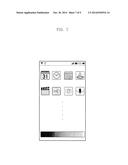 ELECTRONIC DEVICE AND ICON ARRANGEMENT METHOD THEREFOR diagram and image