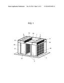 COOLING DEVICE FOR COOLING RACK-TYPE SERVER, AND DATA CENTER PROVIDED WITH     SAME diagram and image