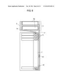 COOLING DEVICE FOR COOLING RACK-TYPE SERVER, AND DATA CENTER PROVIDED WITH     SAME diagram and image