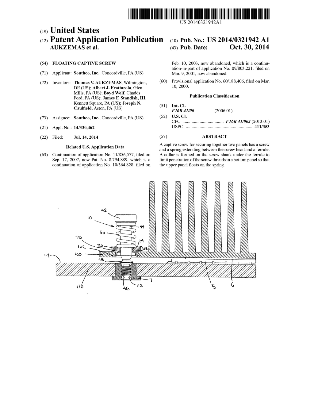 FLOATING CAPTIVE SCREW - diagram, schematic, and image 01